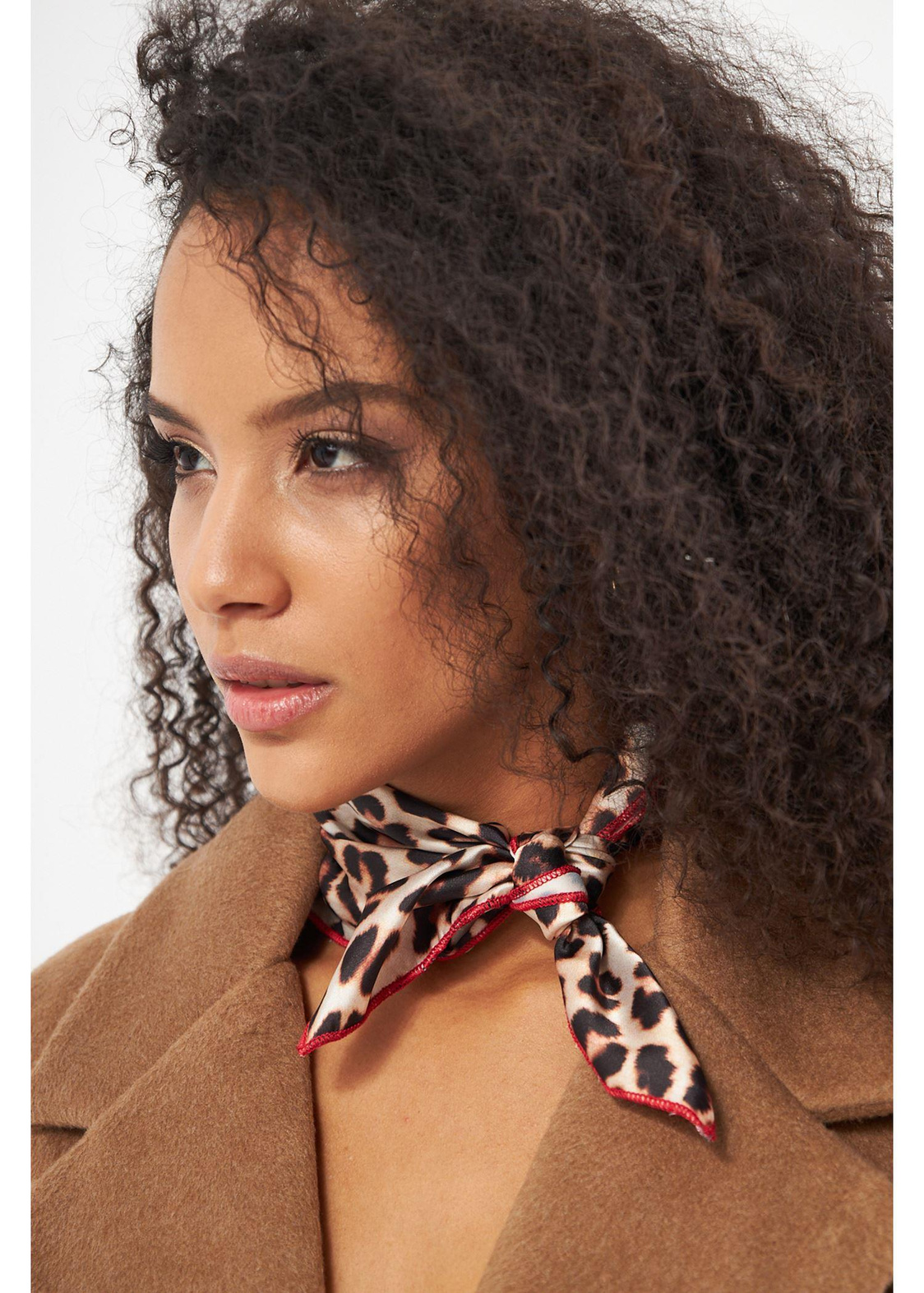 Leopar Desenli Fular