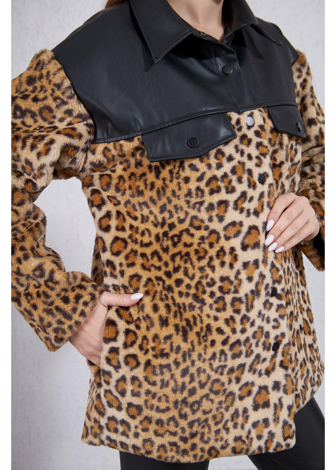 Leopar Garnili Deri Kaban