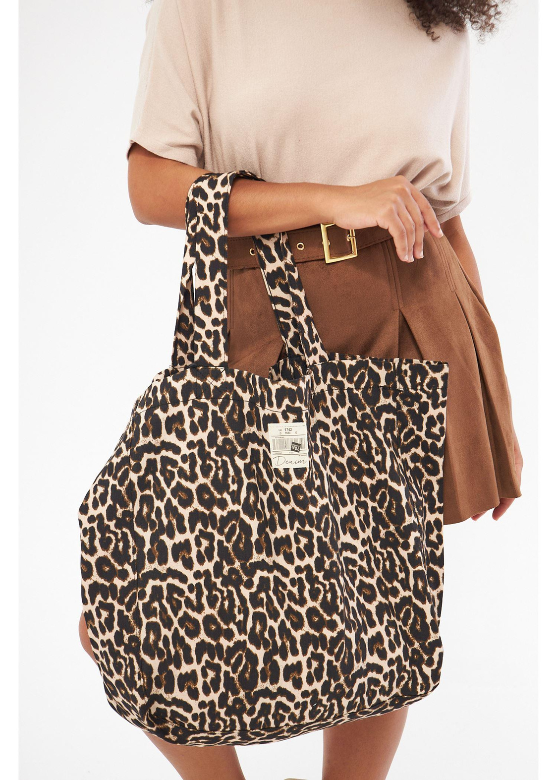 Leopar Tote Çanta