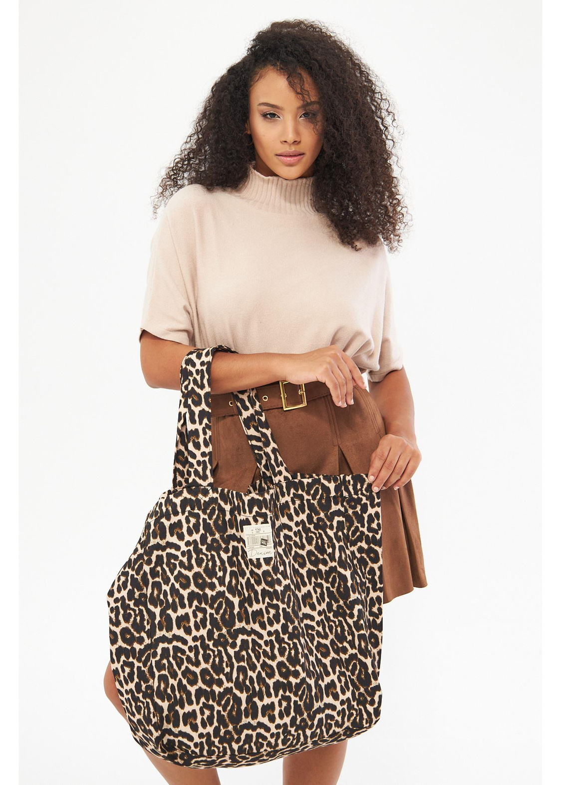 Leopar Tote Çanta