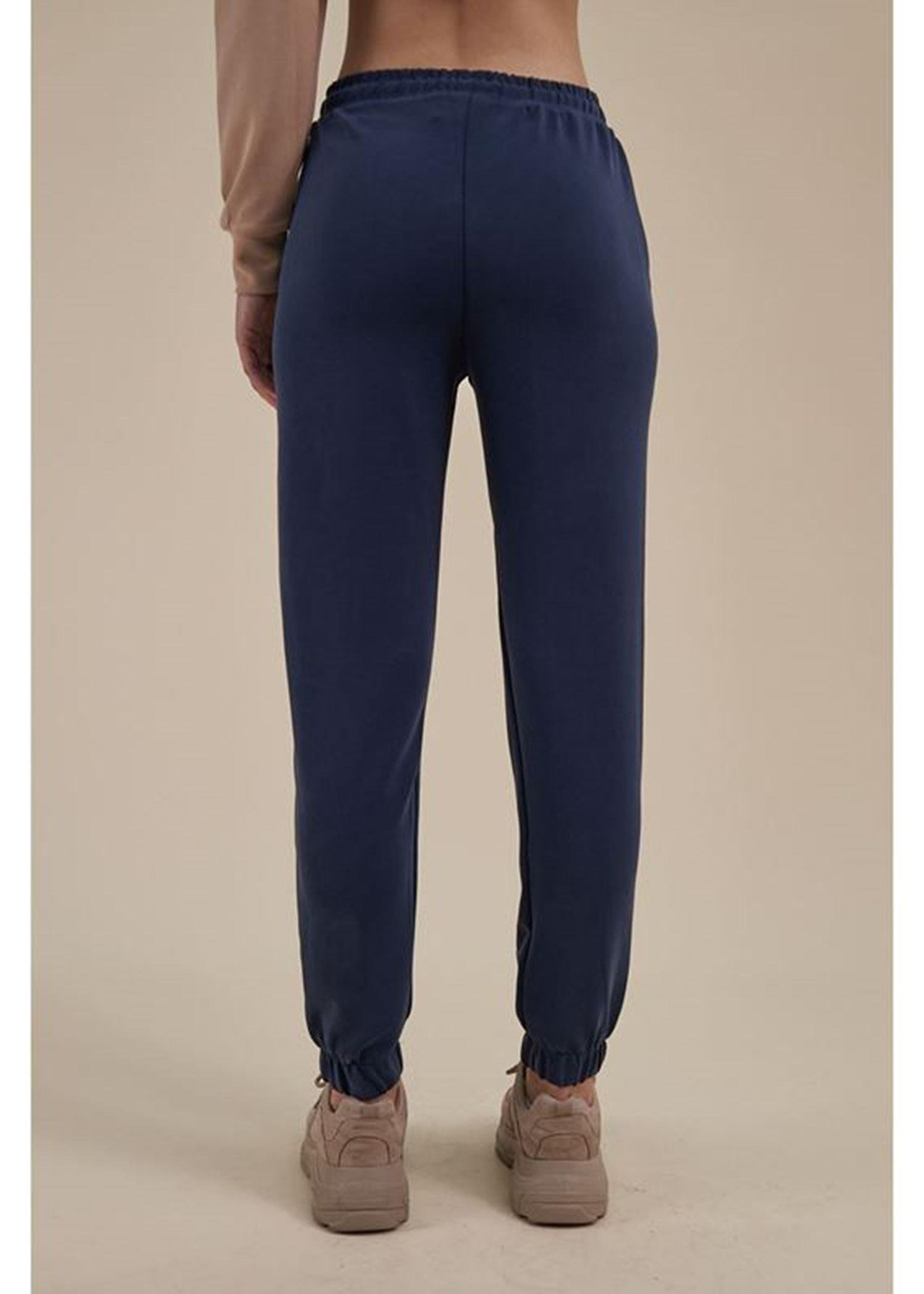 Paçası Lastikli Dalgıç Pantolon-Lacivert