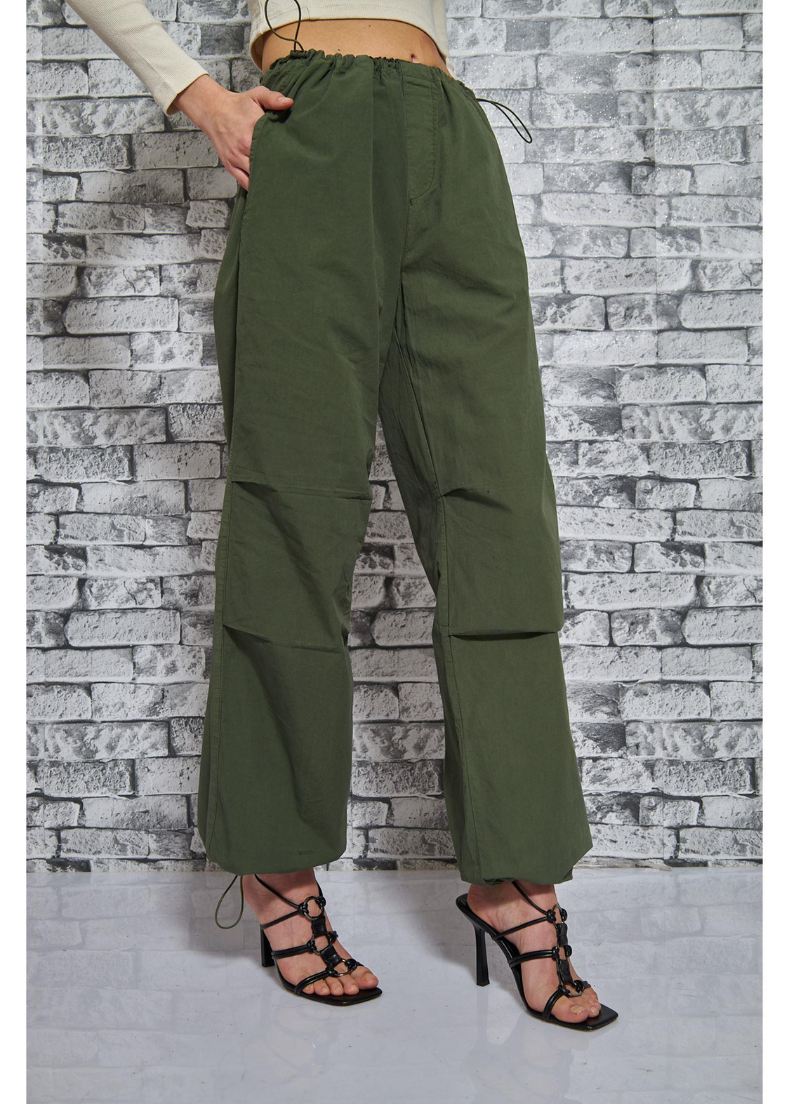 Paraşüt Pantolon-Haki