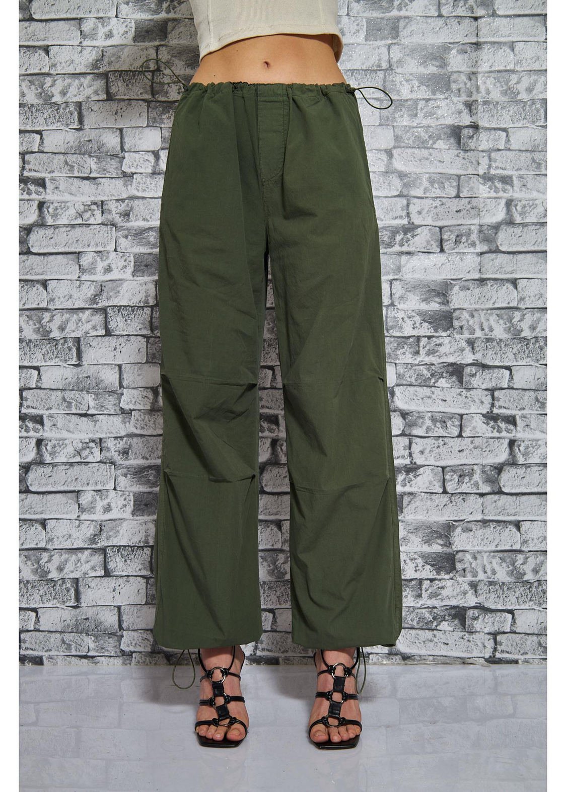 Paraşüt Pantolon-Haki