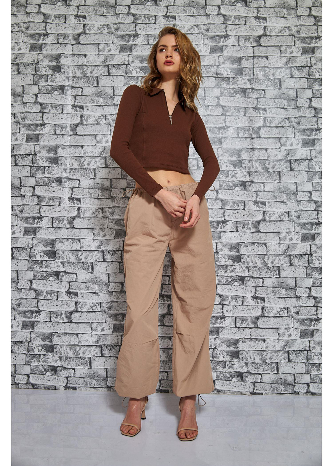 Paraşüt Pantolon-Taş