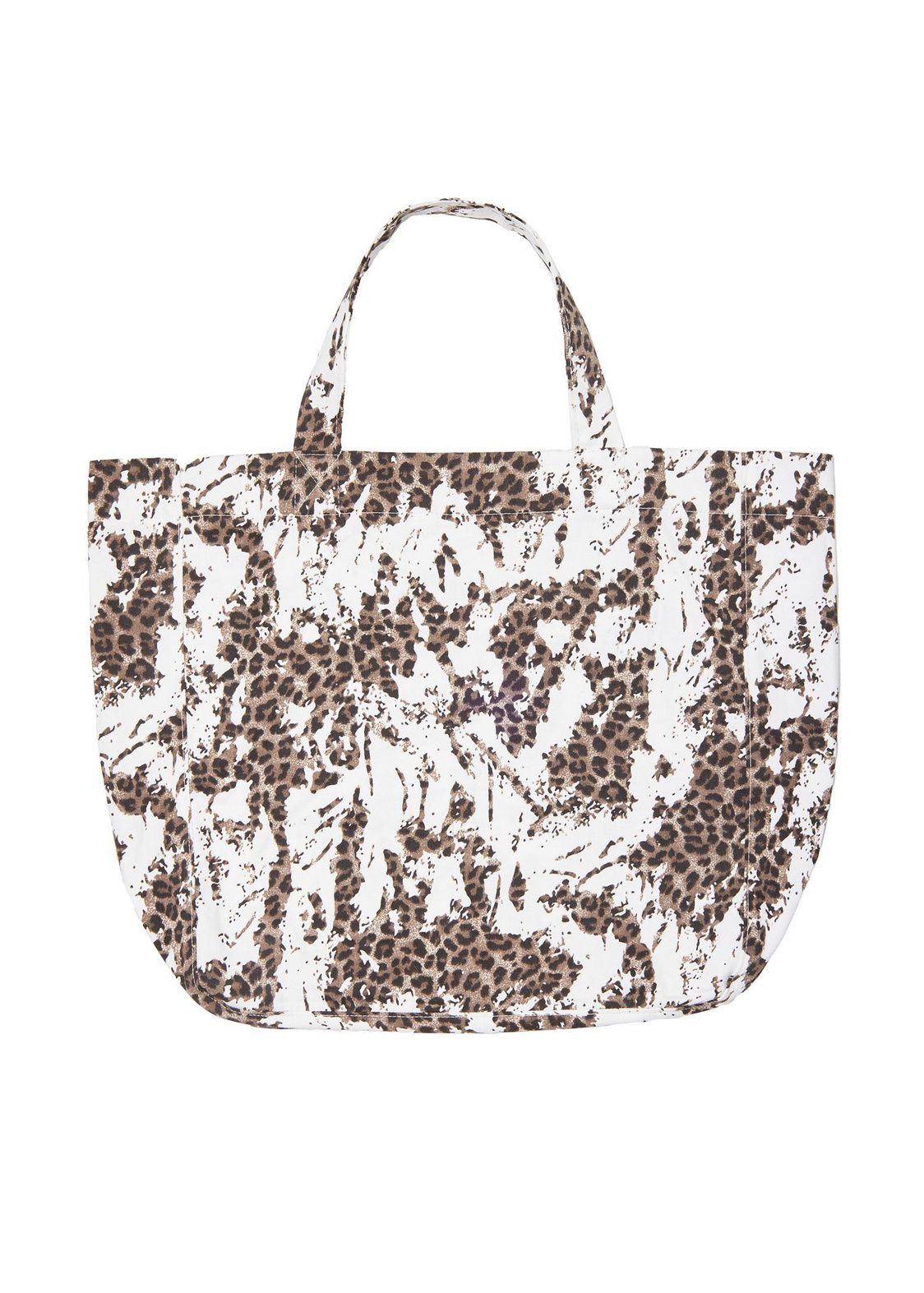 Parçalı Leopar Tote Çanta