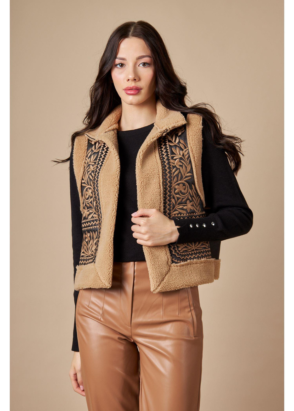 Peluş Süet Yelek