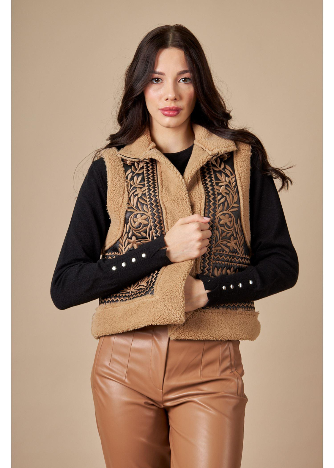 Peluş Süet Yelek