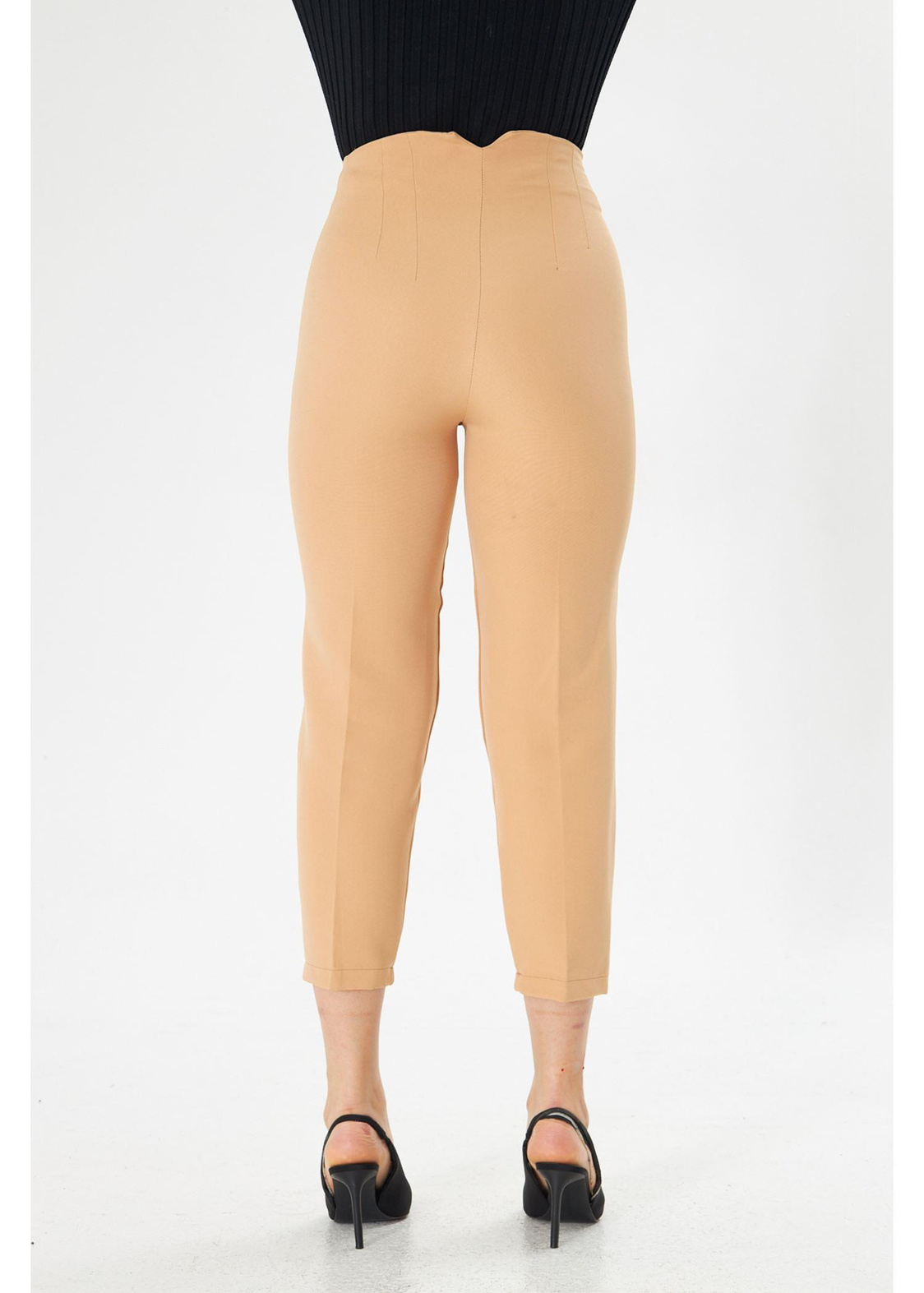 Pensli Yüksek Bel Atlas Pantolon