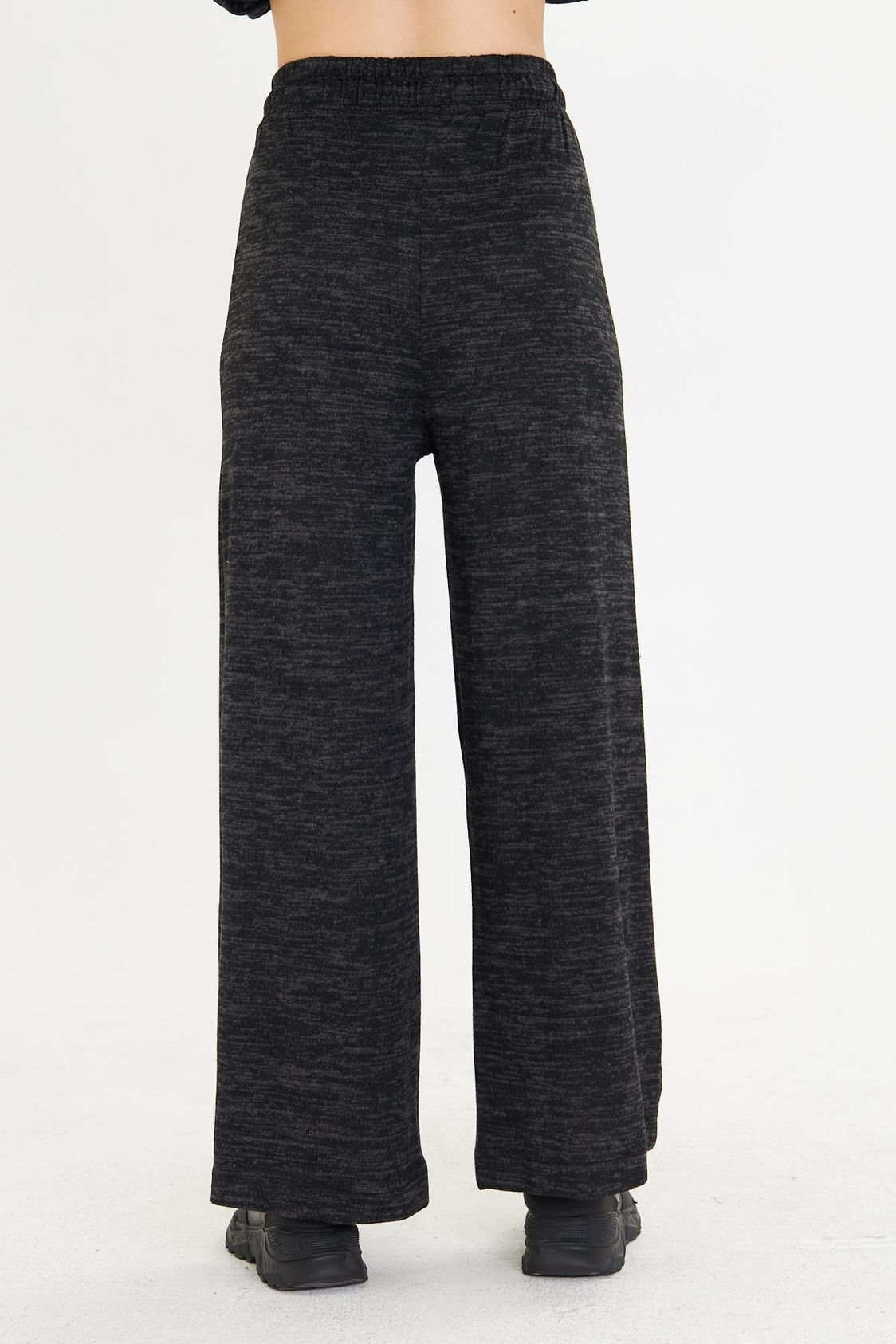 Pileli Beli Lastikli Triko Pantolon