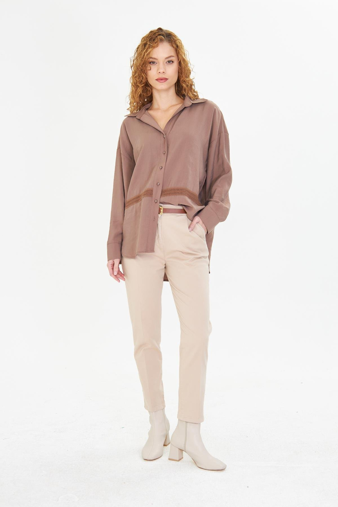 Pilili Kemerli Chino Pantolon