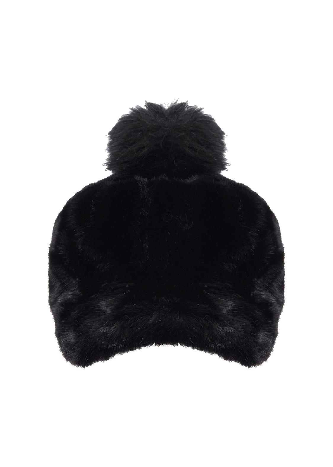 Ponponlu Peluş Kasket Şapka