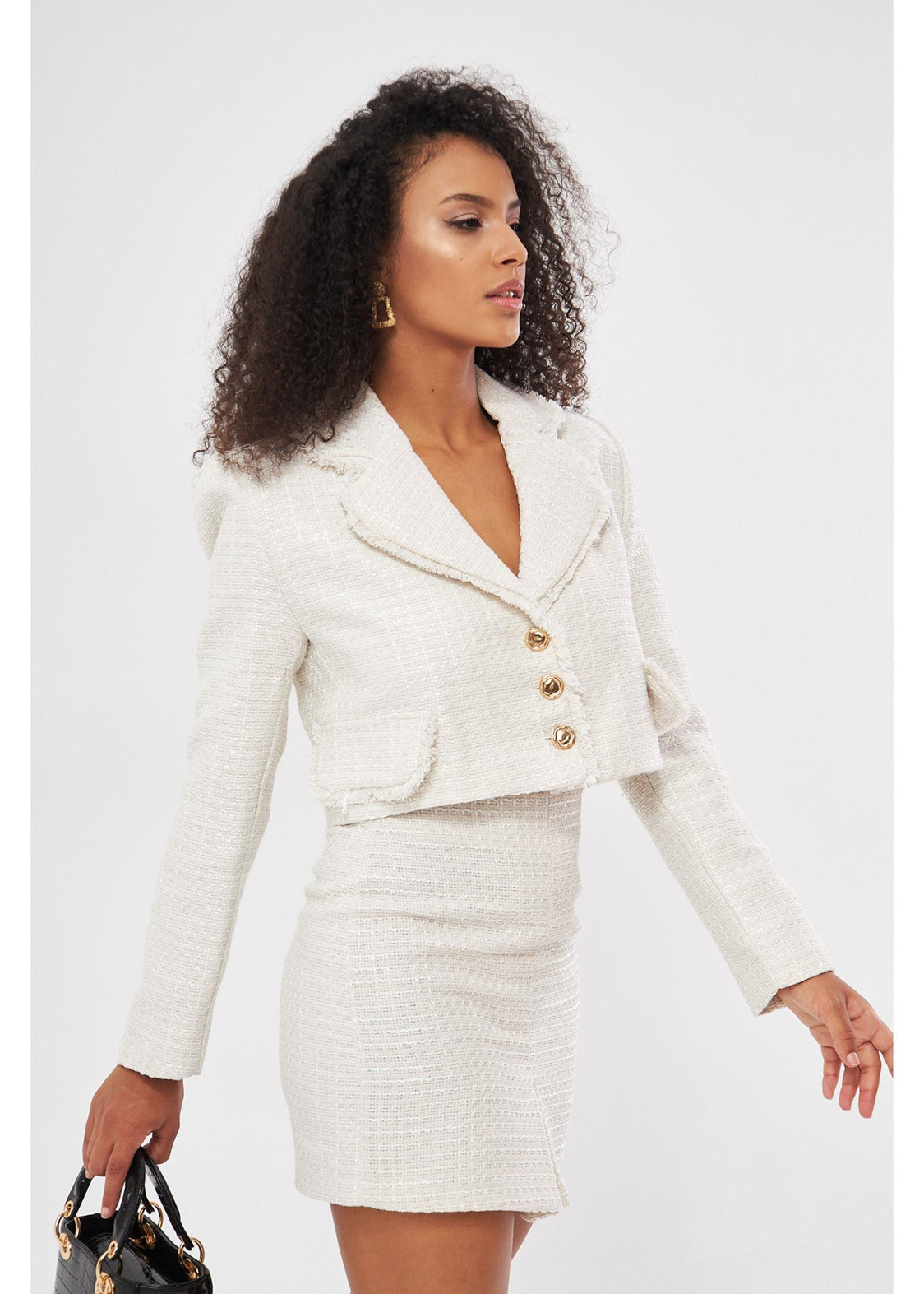 Püskül Detaylı Kısa Ceket