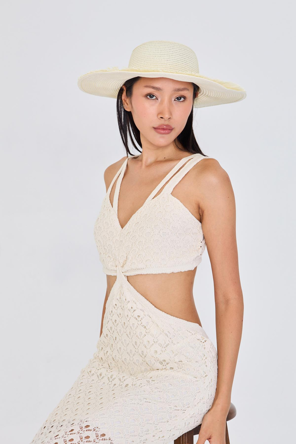 Püsküllü Hasır Şapka