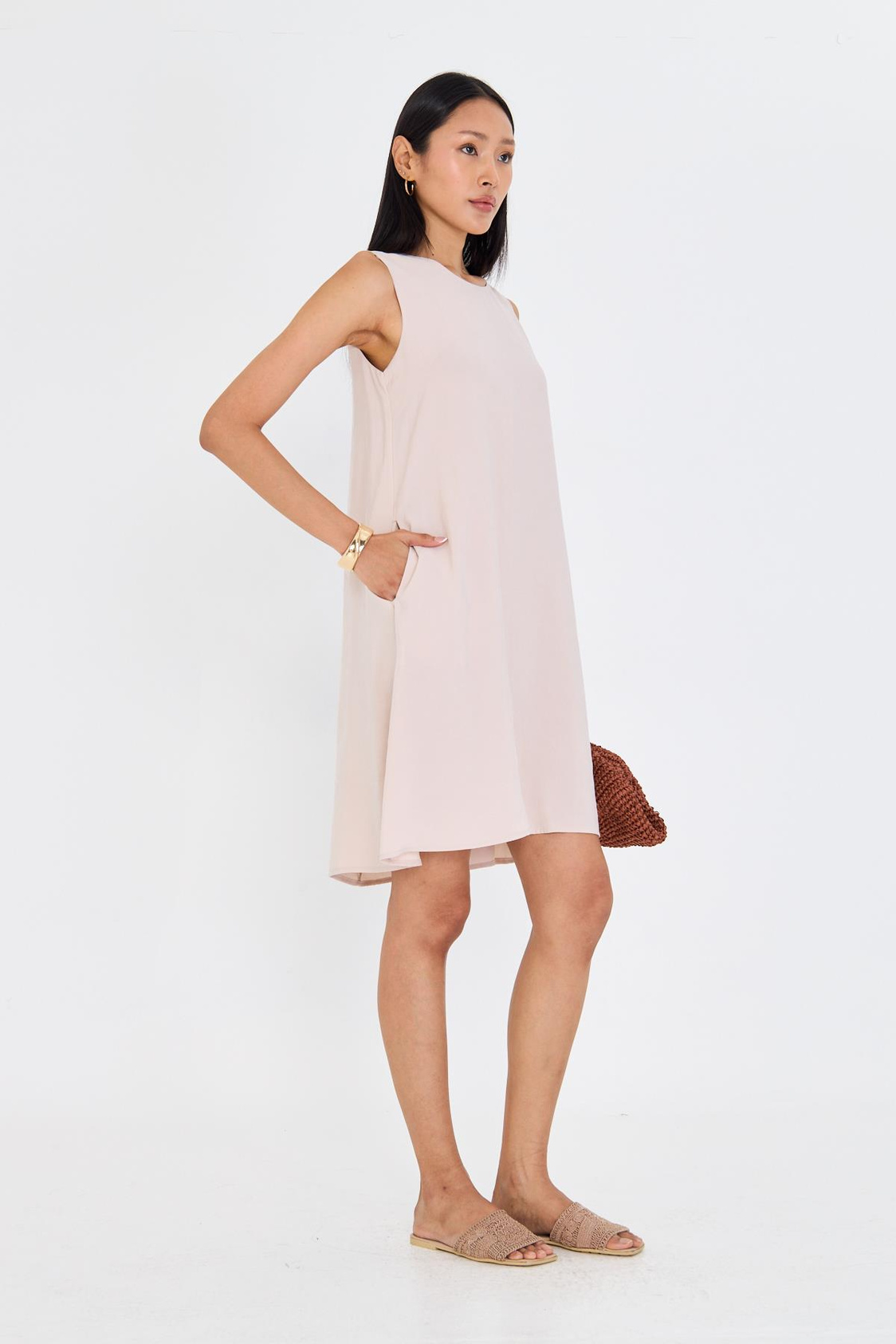 Sıfır Kol Modal Elbise