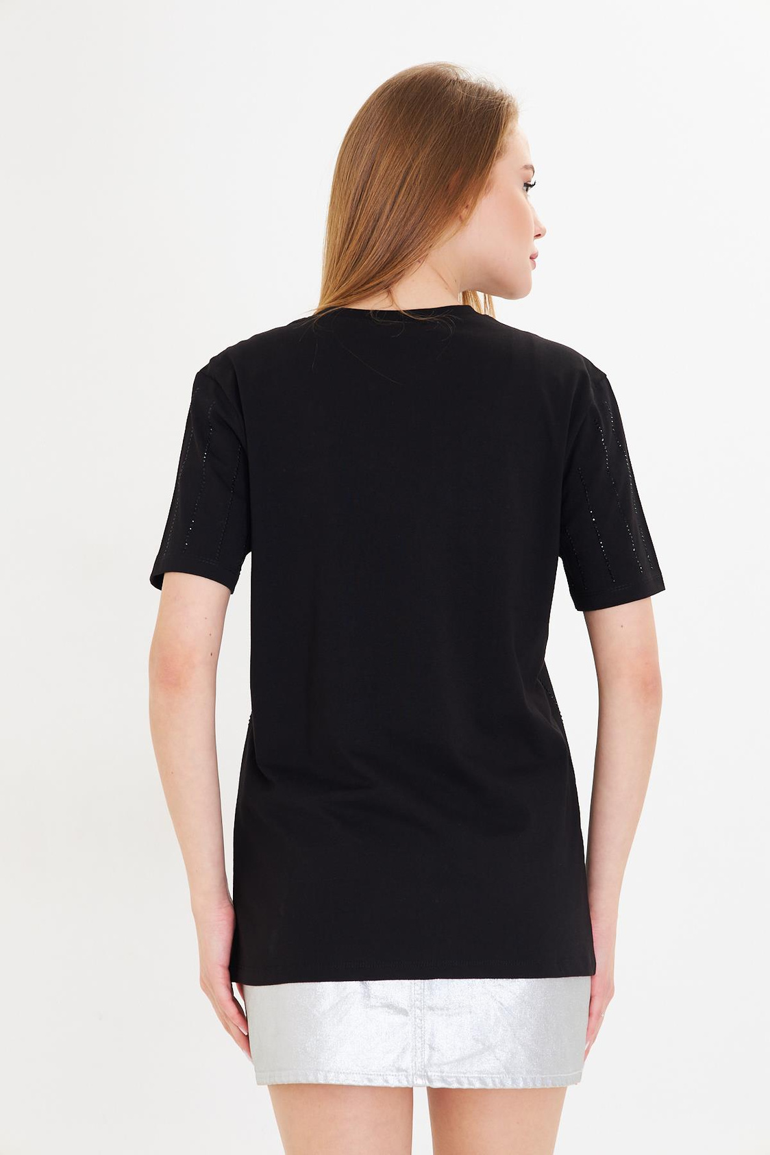 Sıra Taşlı Basic T-shirt
