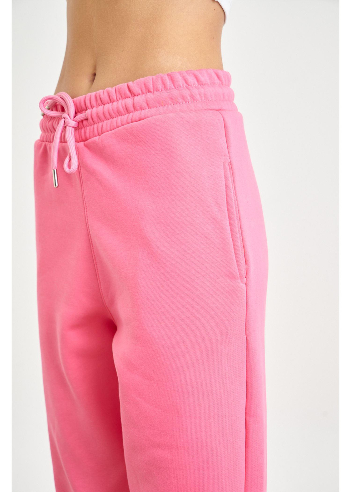 Üç İplik Jogger Pantolon-Pembe