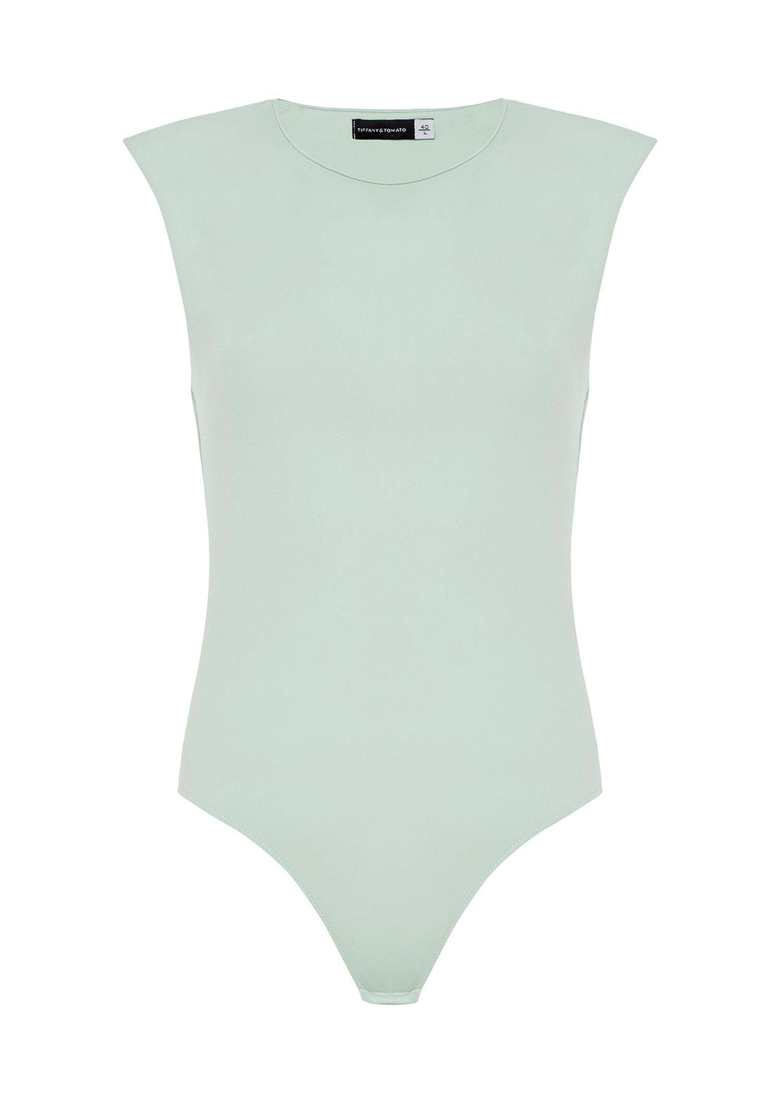 Vatkalı Alttan Çıtçıtlı Bodysuit-Mint