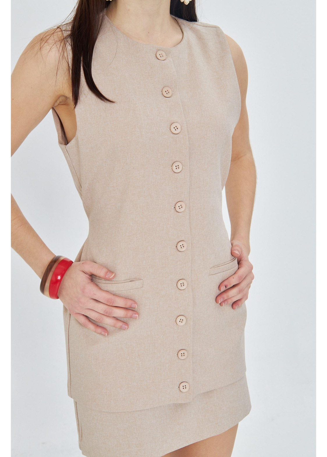 Yanı Kemerli Poliviskon Yelek