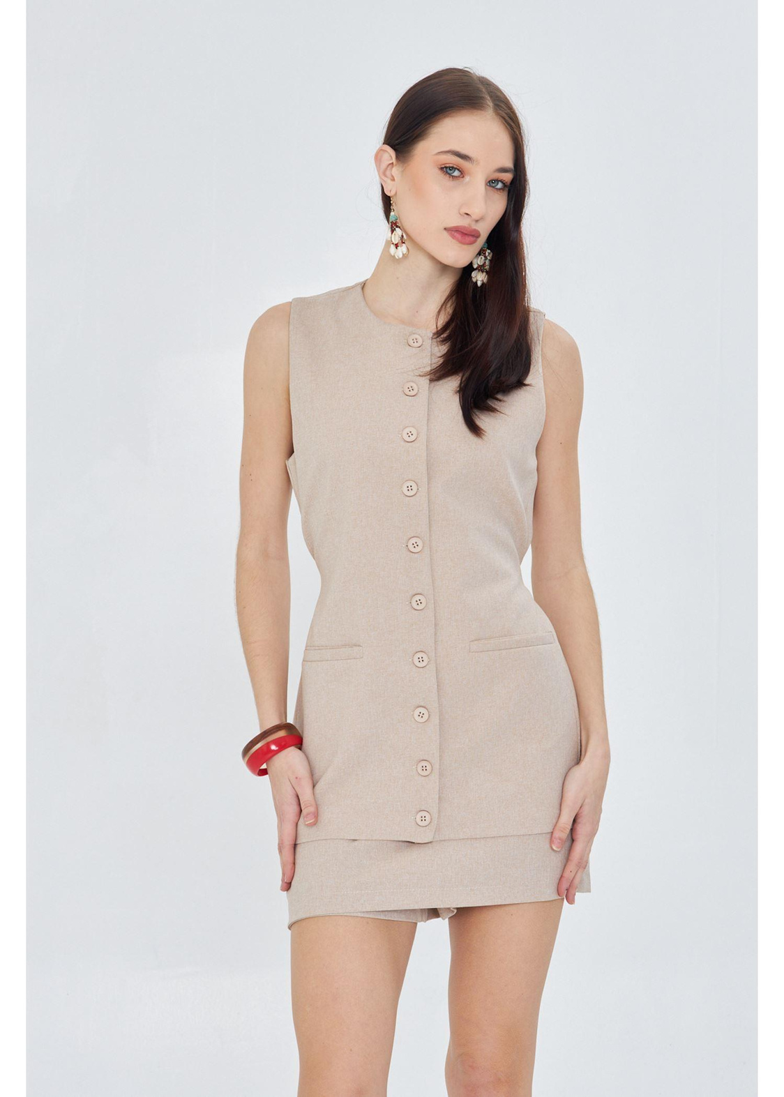 Yanı Kemerli Poliviskon Yelek