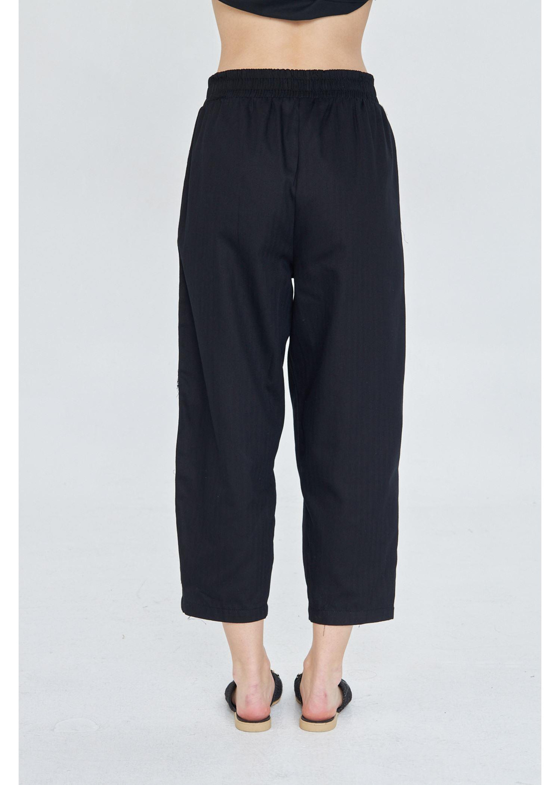 Yanları Nakışlı Gabardin Pantolon