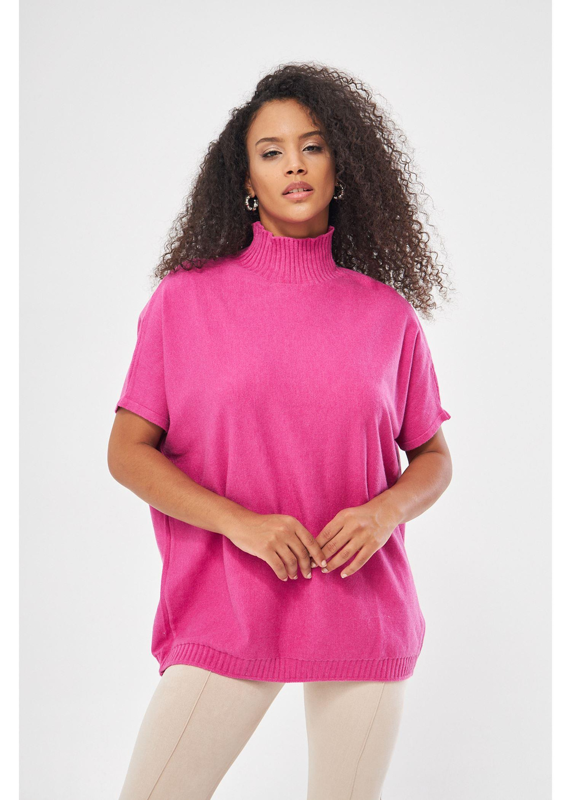 Yarım Balıkçı Oversize Kazak