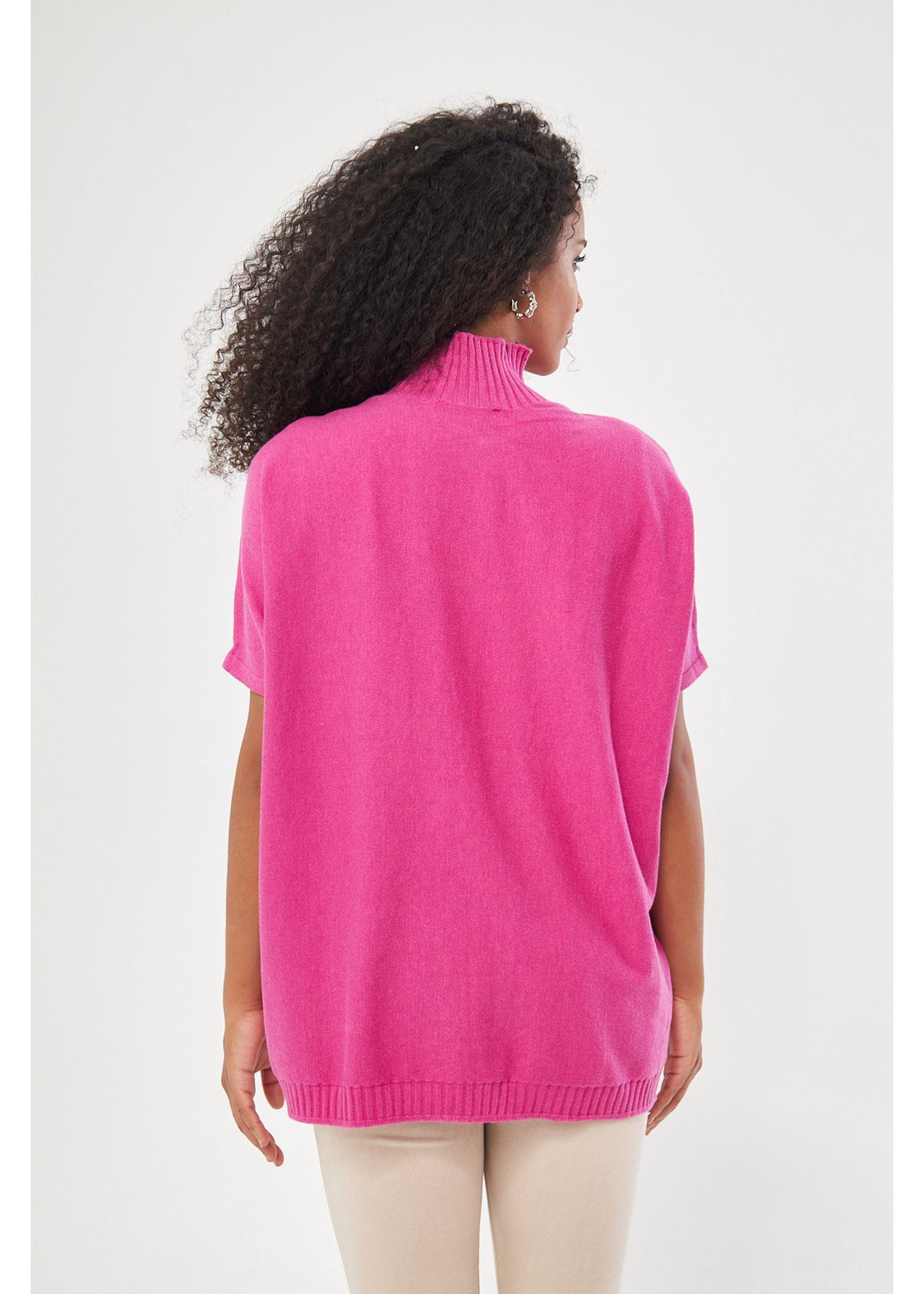 Yarım Balıkçı Oversize Kazak