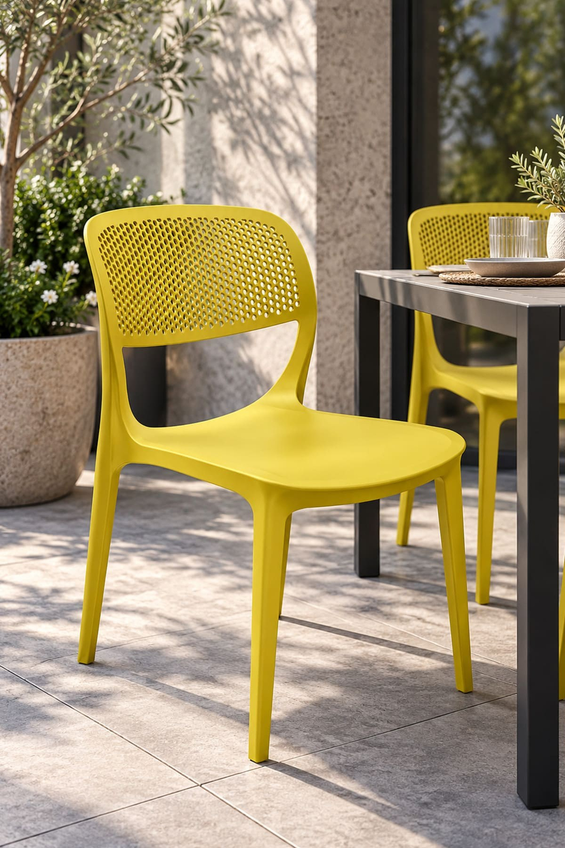 Alezy Barbie C Model Bahçe Balkon Sandalye