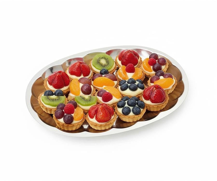 Alezy Çelik Dilimli Kayık Tabak No:4 | ID2396