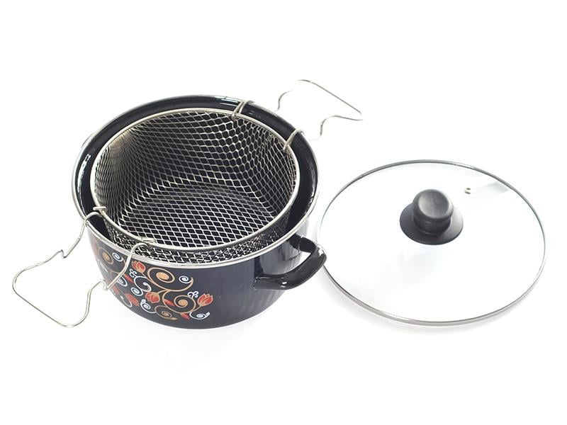 Cam Kapaklı Kızartma Tenceresi Fritöz | ID2559