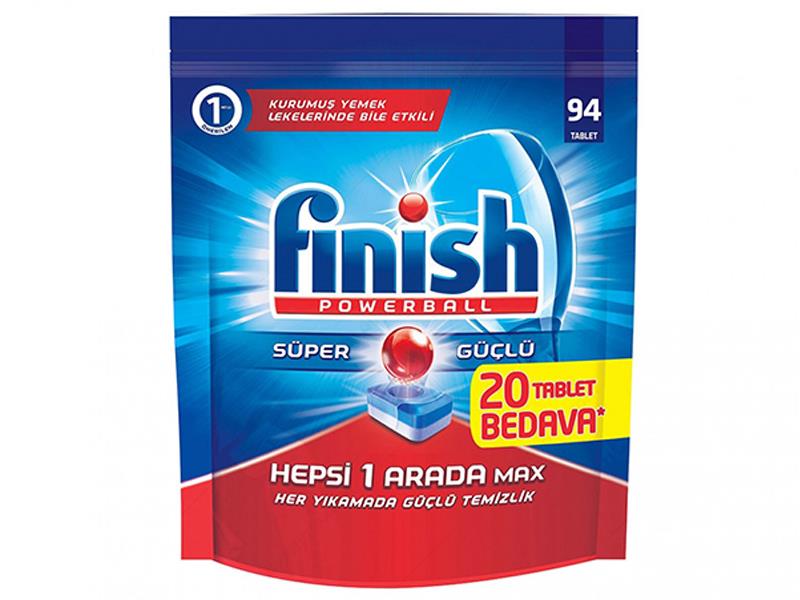 Finish Bulaşık Yıkama Tableti PowerBall Hepsi Bir Arada 94 Tablet | ID4129