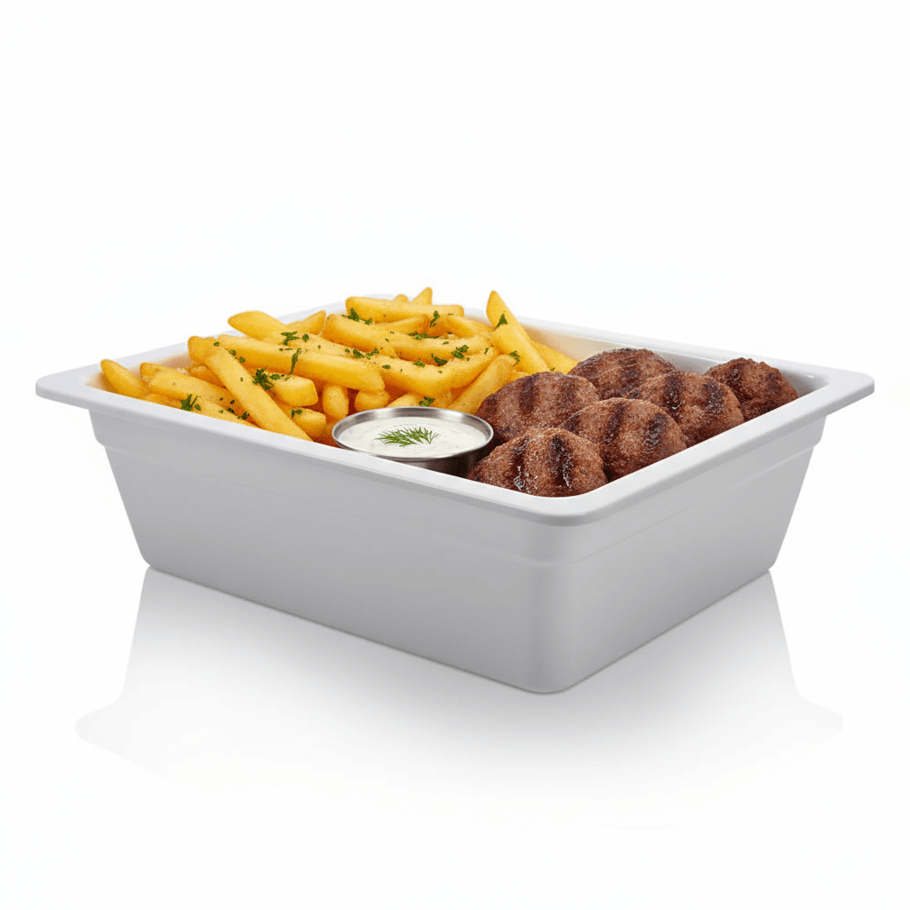 Göreme 617 Kırılmaz Melamin GN-Gastronorm Küvet Pan 1/2 100mm |ID4944