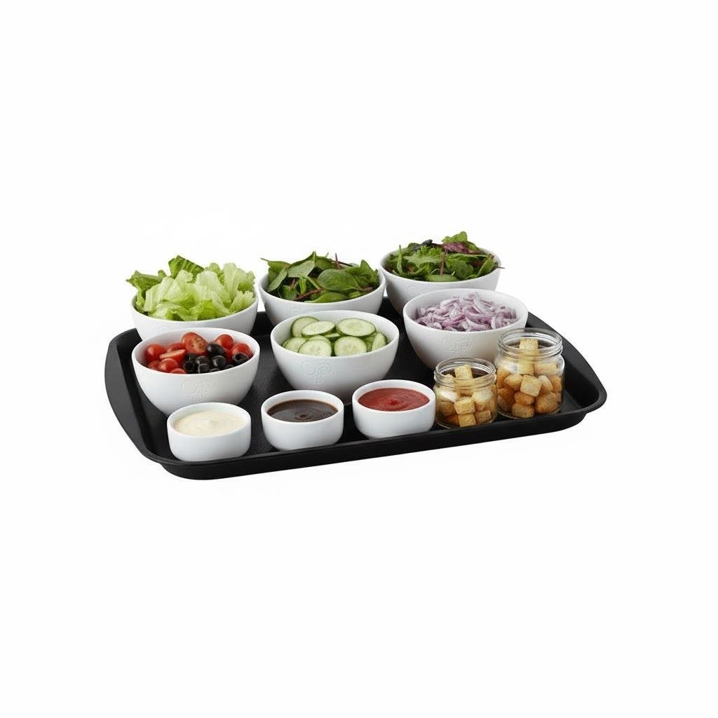 Göreme 892 ABS Renkli Servis Sunum Tepsisi 27x36 cm | ID5749