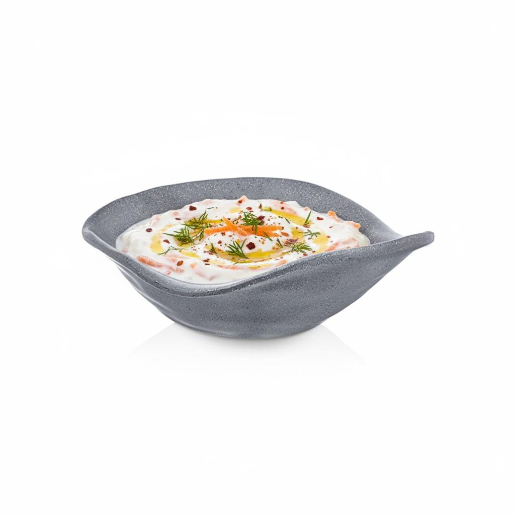 Göreme 9803-GR Termostar Kırılmaz Melamin Mat Elips Kase 23x19cm