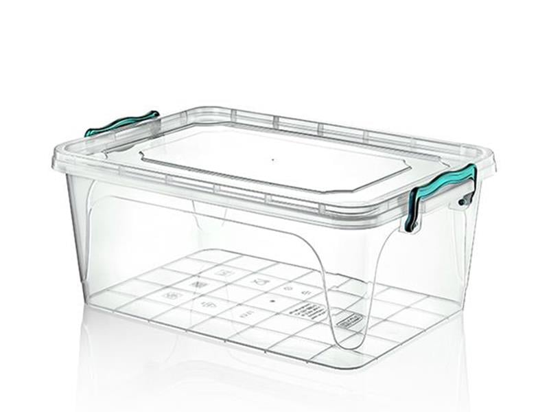 Hobbylife 02 1104 Şeffaf Dikdörtgen Kapaklı Saklama Kabı 20 Litre | ID2644