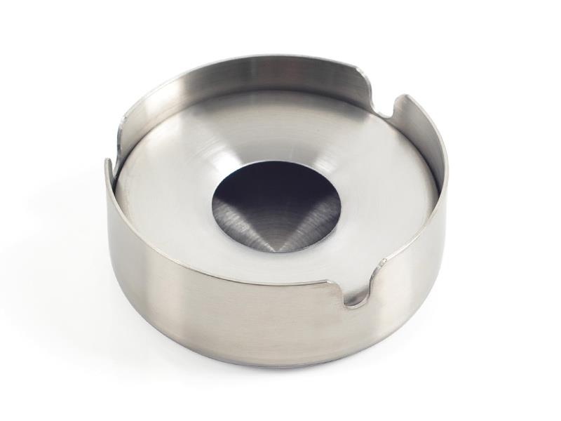 Küllük 430 Çelik İç Kapaklı Yuvarlak Kül Tablası Küçük 8cm | ID970 