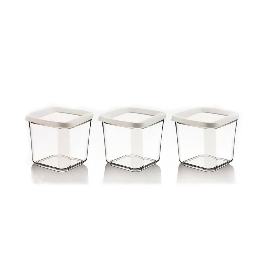 Lossa Kare Saklama Kabı Seti 3'lü 0.75 lt | ID5872