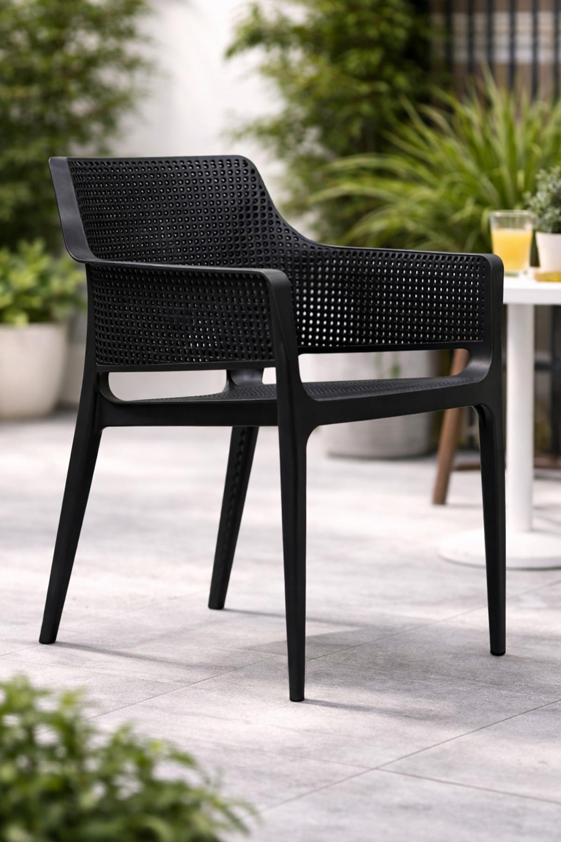 Novussi Boom Bahçe Balkon Sandalye Koltuk Siyah | ID6460