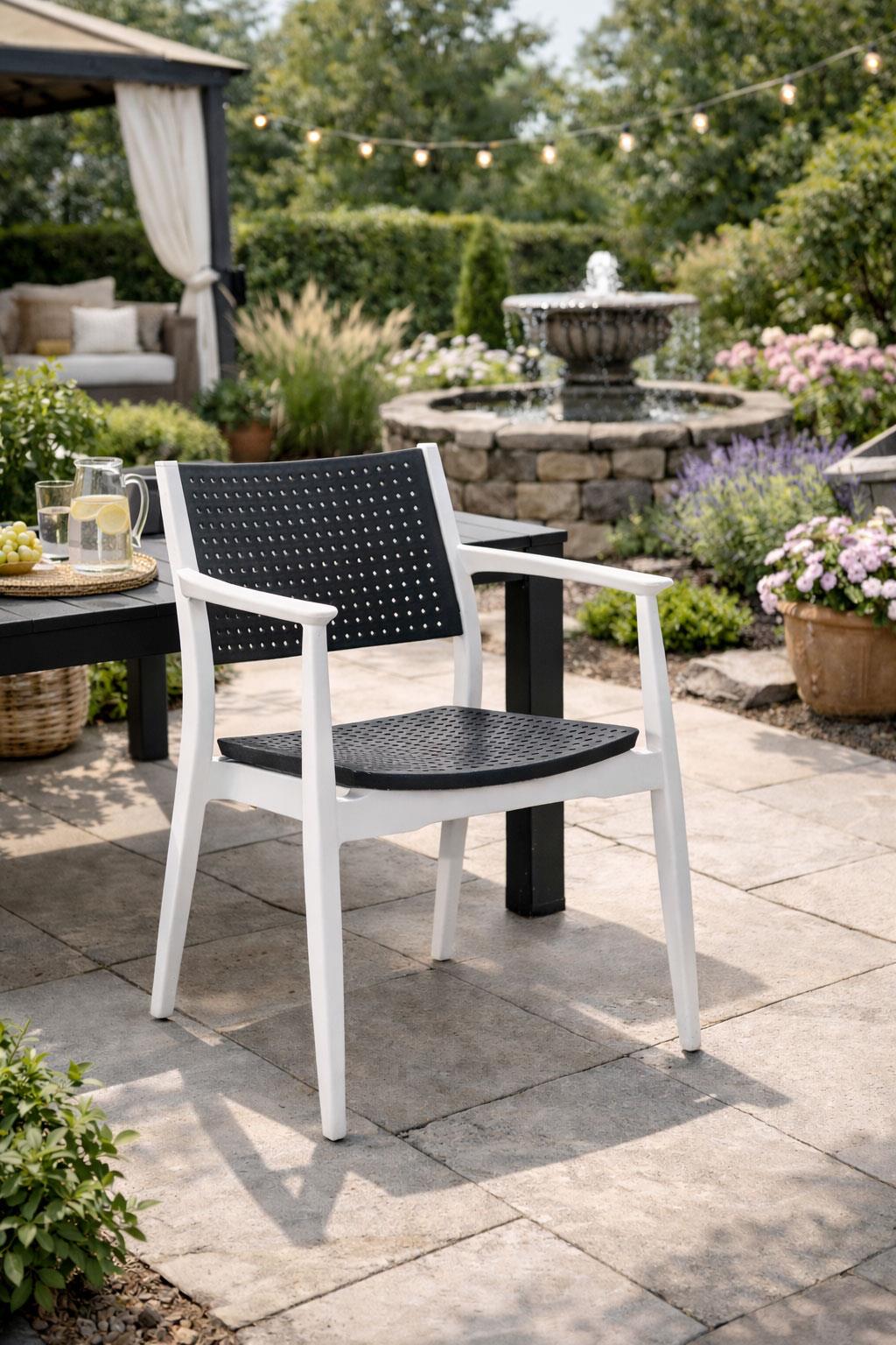 Novussi NST-010 Seginus Sandalye Beyaz - Antrasit ID4657