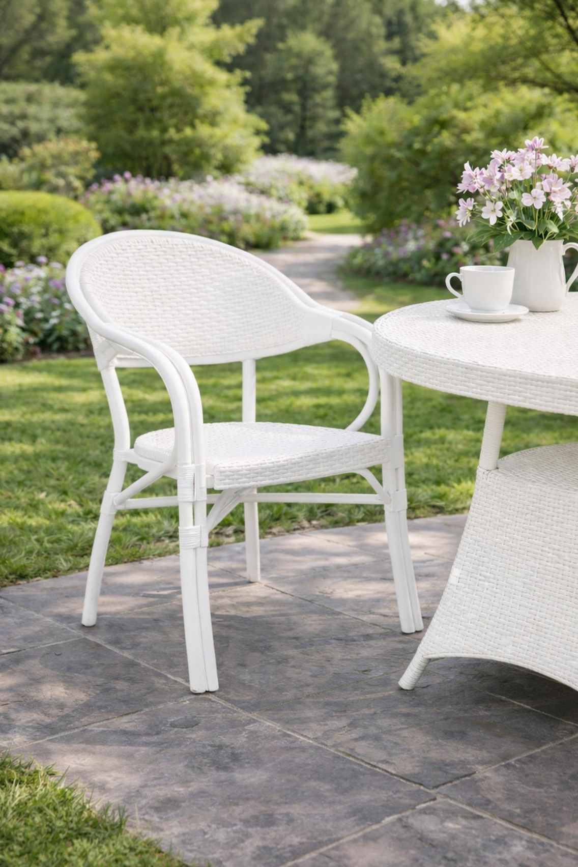 Novussi R-017 Nirvana Balkon Teras Bahçe Oturma Koltuğu Beyaz | ID6255