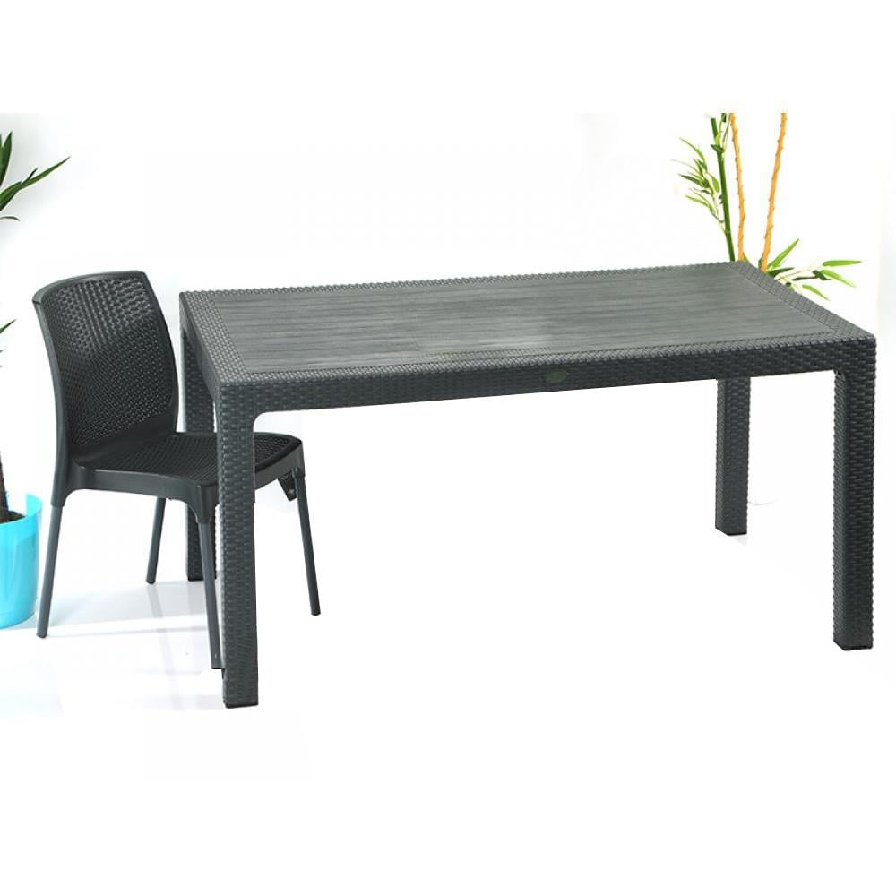 Novussi R002 Rattan Camsız Masa 90x150cm | ID1467