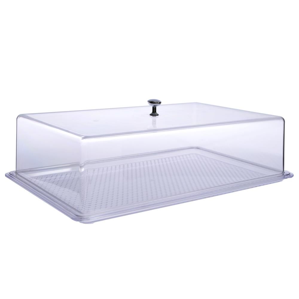 Şenyayla 2814 Şeffaf Kapaklı Pasta Tepsisi No:4  43x28cm| ID5207