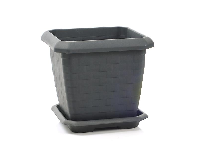 Serinova HK04 Hisar Kare Tabaklı Saksı No:4 - 44 Litre | ID1405