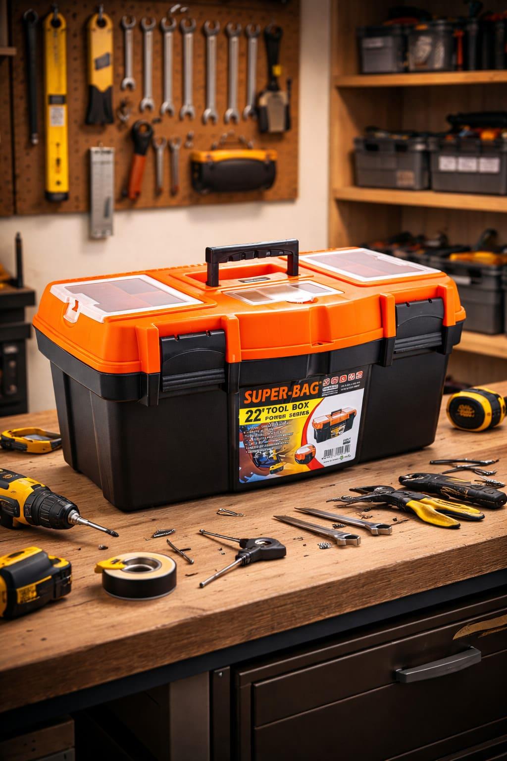 Super-Bag 22 inç Plastik Kilitli Takım-Alet Çantası - ASR2072 | ID2500 