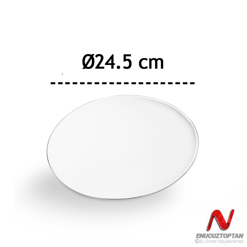 Abant Çelik 430 Kenarlı Pasta Altlığı No:4 24,5 cm | ID4891