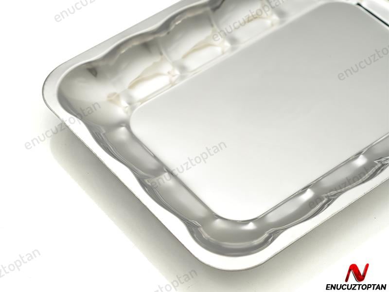 Abant Çelik Dilimli Köşeli Kayık Tabak No:1 | ID2392