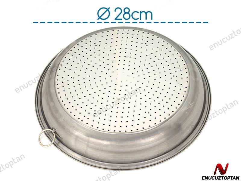 Abant Çelik Makarna Süzgeci No:1 - 28cm | ID3646
