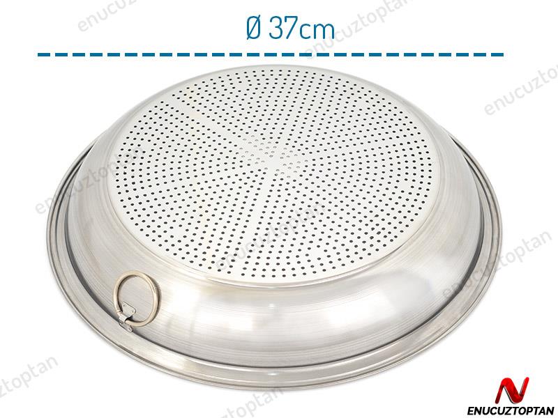 Abant Çelik Makarna Süzgeci No:4 - 37cm | ID2403