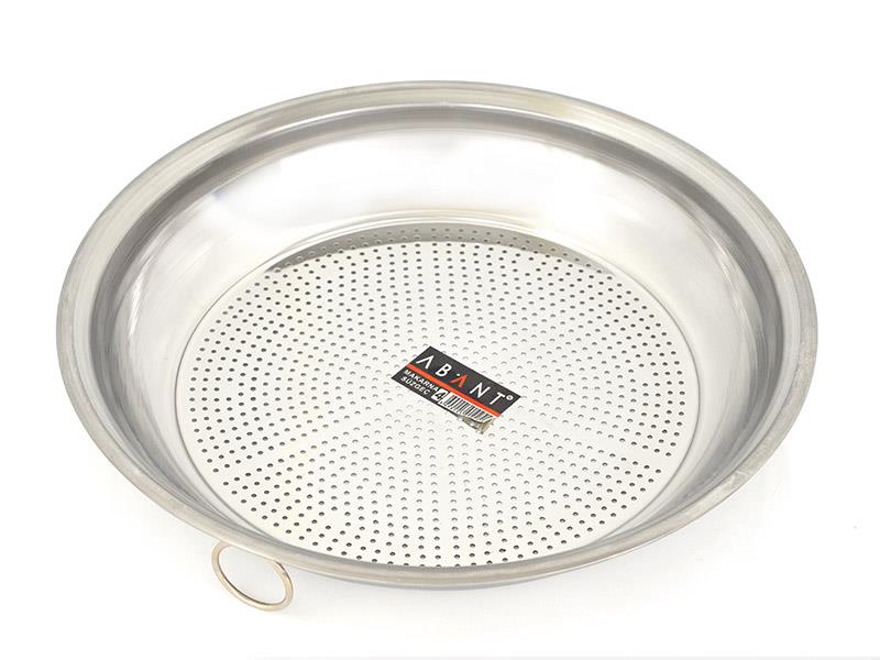 Abant Çelik Makarna Süzgeci No:4 - 37cm | ID2403