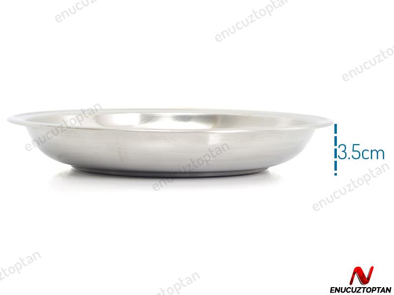 Abant Çelik Paça Tabak No:5 - 21.5 cm | ID2413