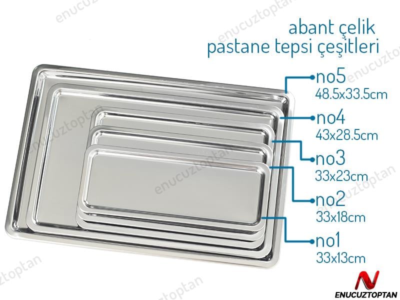 Abant Çelik Pastane Servis Tepsisi No:1 | ID2425